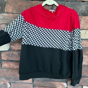 Charlotte Russe checkered hoodie